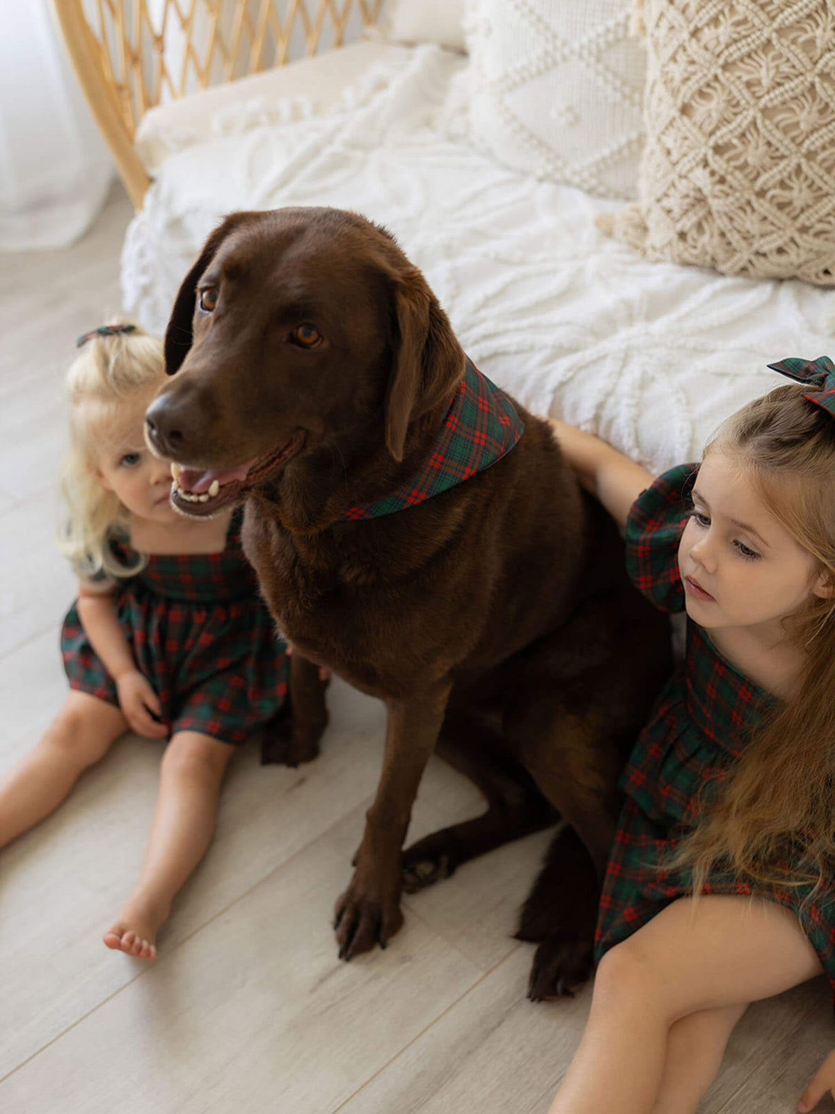 Christmas plaid accessories