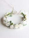 Rose flower crown - ivory