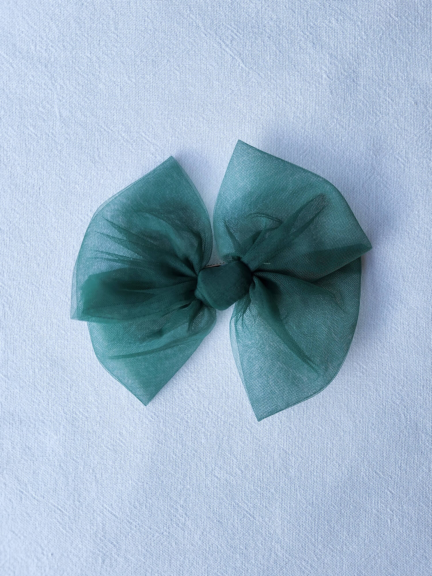 Tulle bows - Emerald