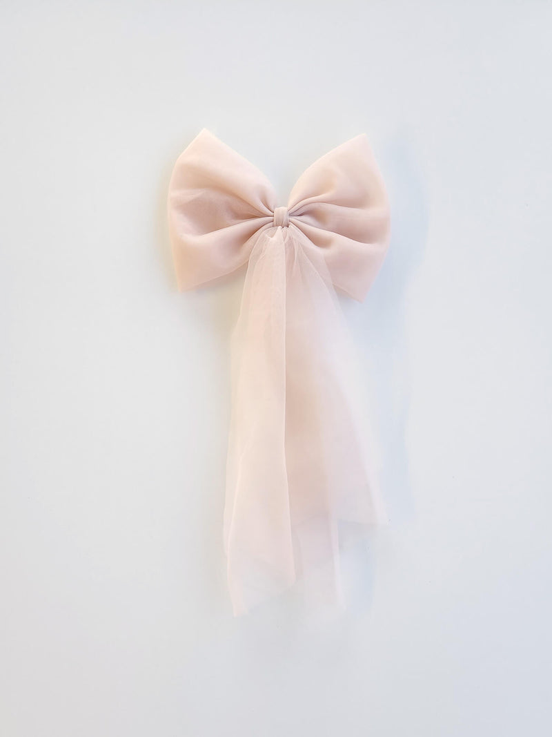 Tulle bows - Champagne