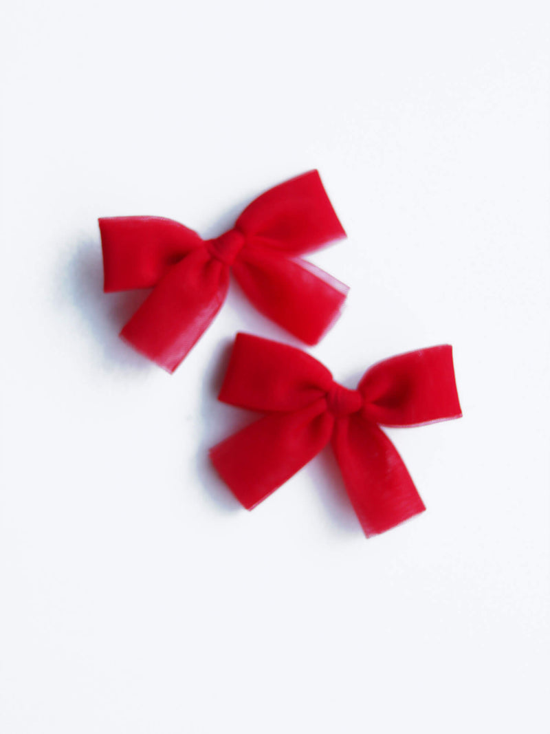 Tulle bows - Ruby Red