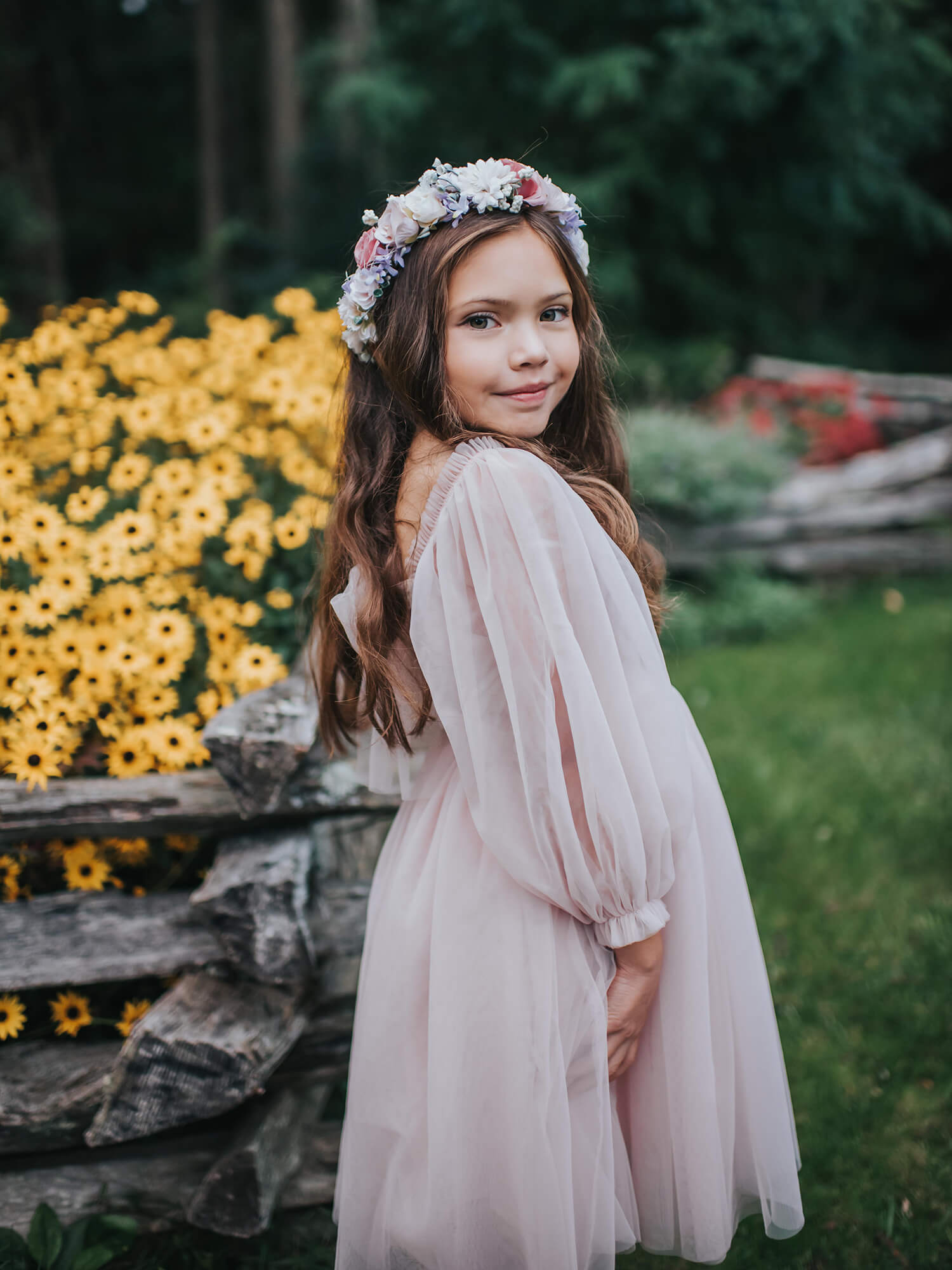 Wren dress - dusty pink