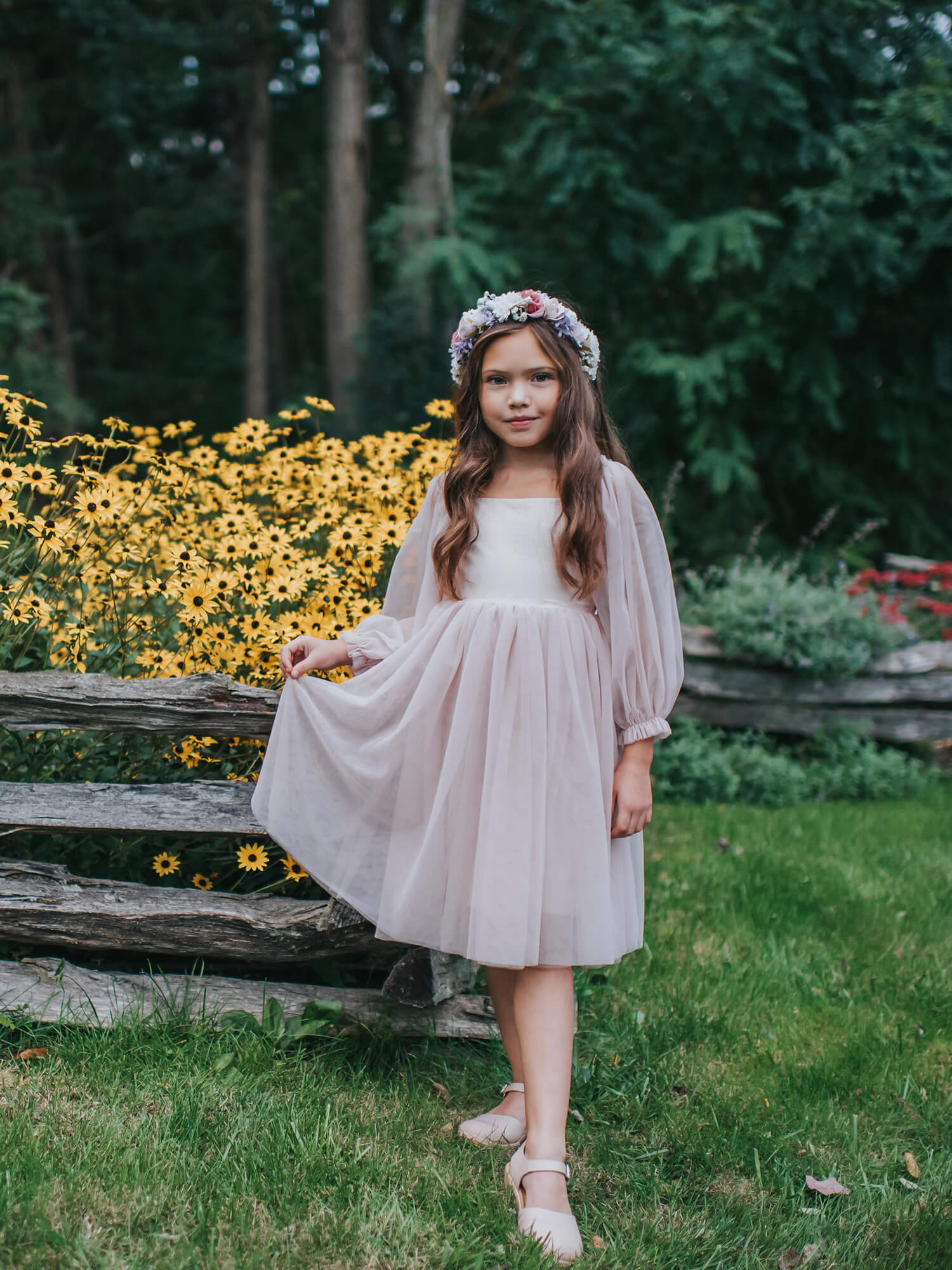 Wren dress - dusty pink