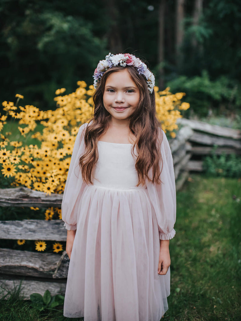 Wren Flower Girl Dress Dusty Pink Oui Babe