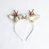 Christmas floral headband - ivory