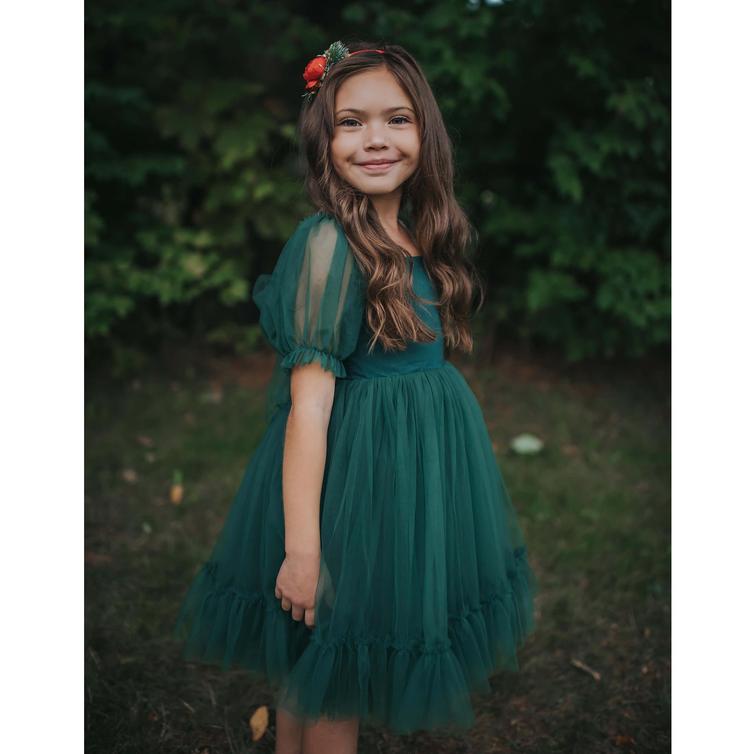 Gabrielle dress - emerald