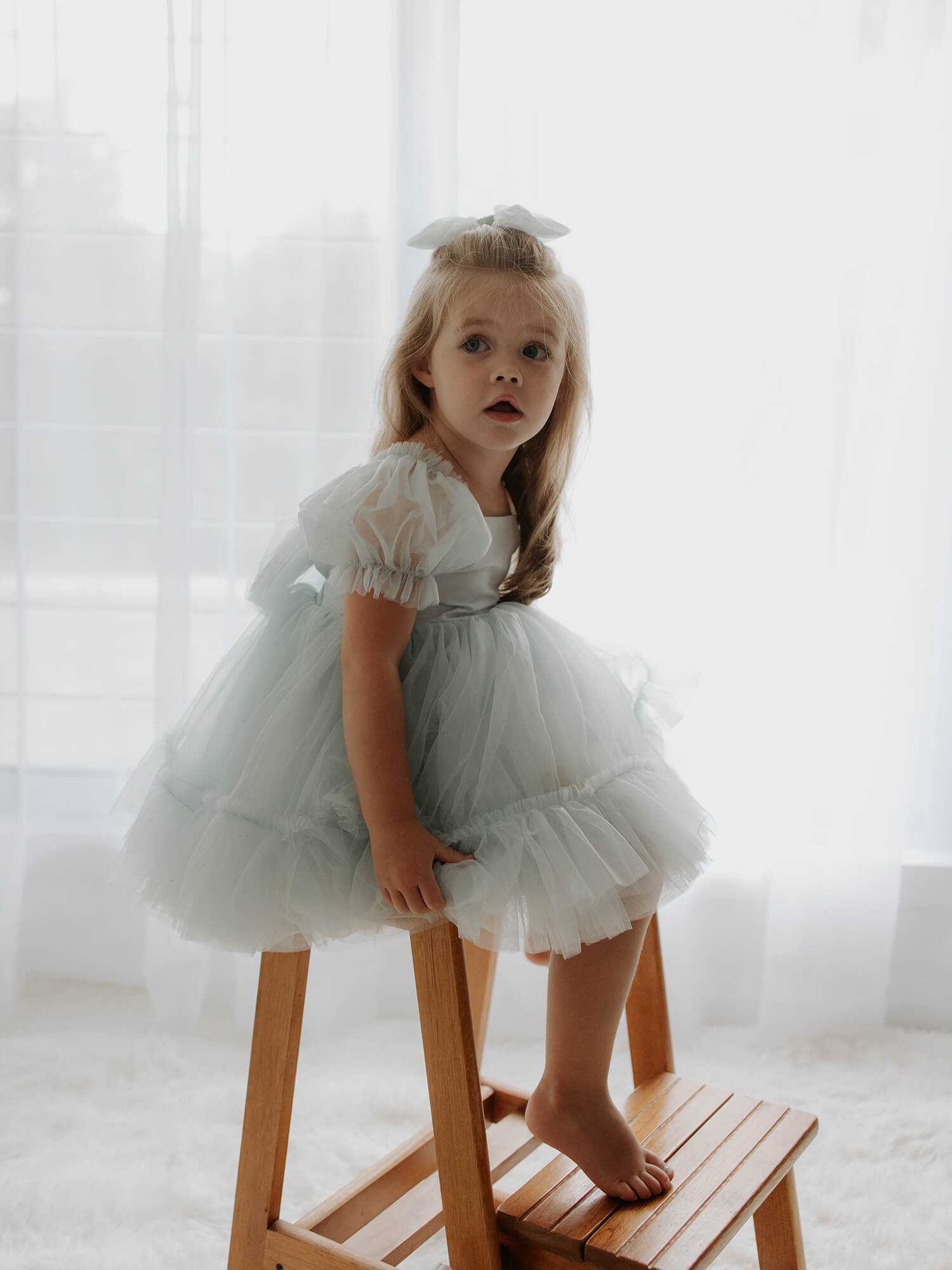 Gabrielle dress - dusty blue