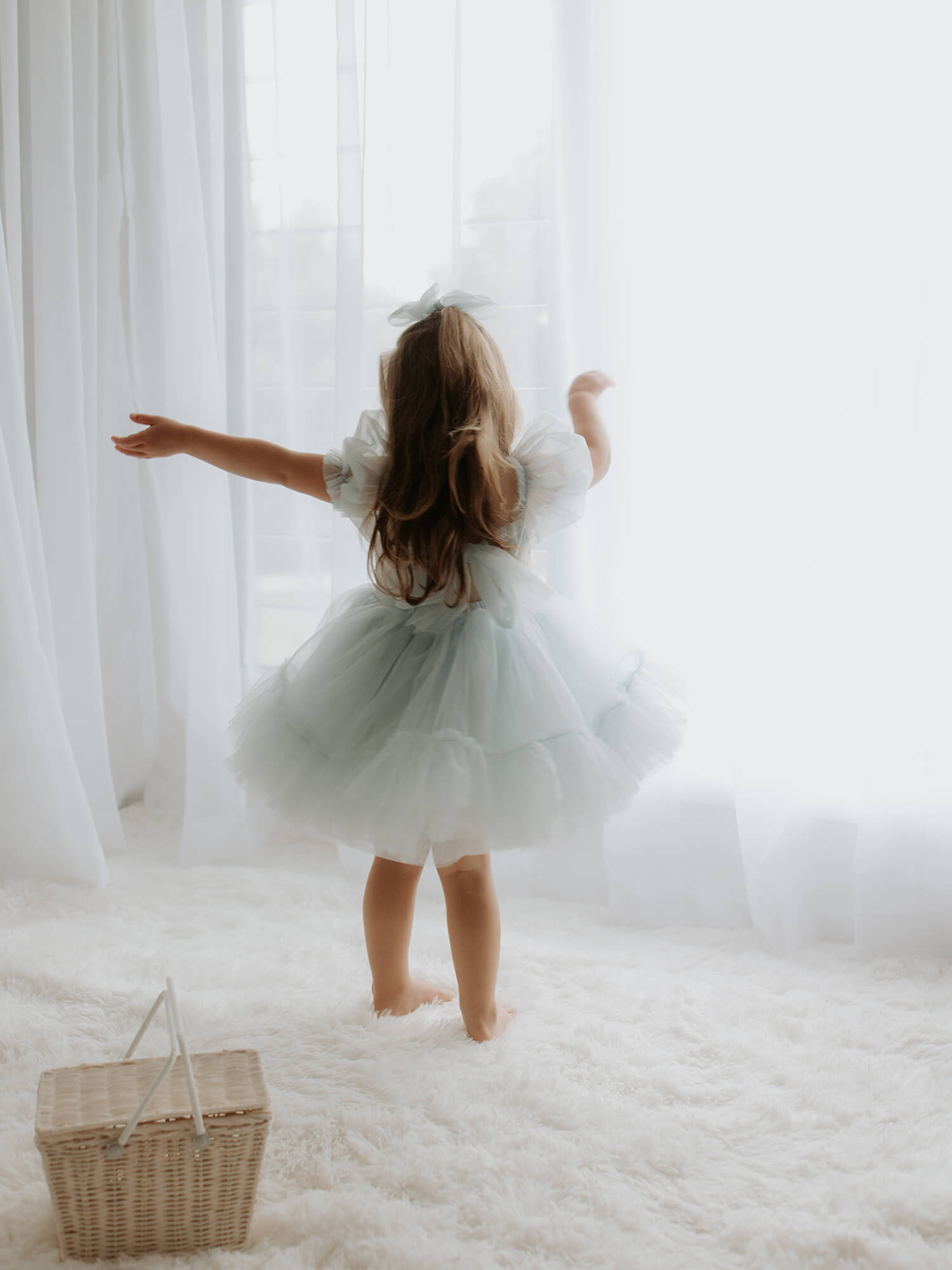 Gabrielle dress - dusty blue