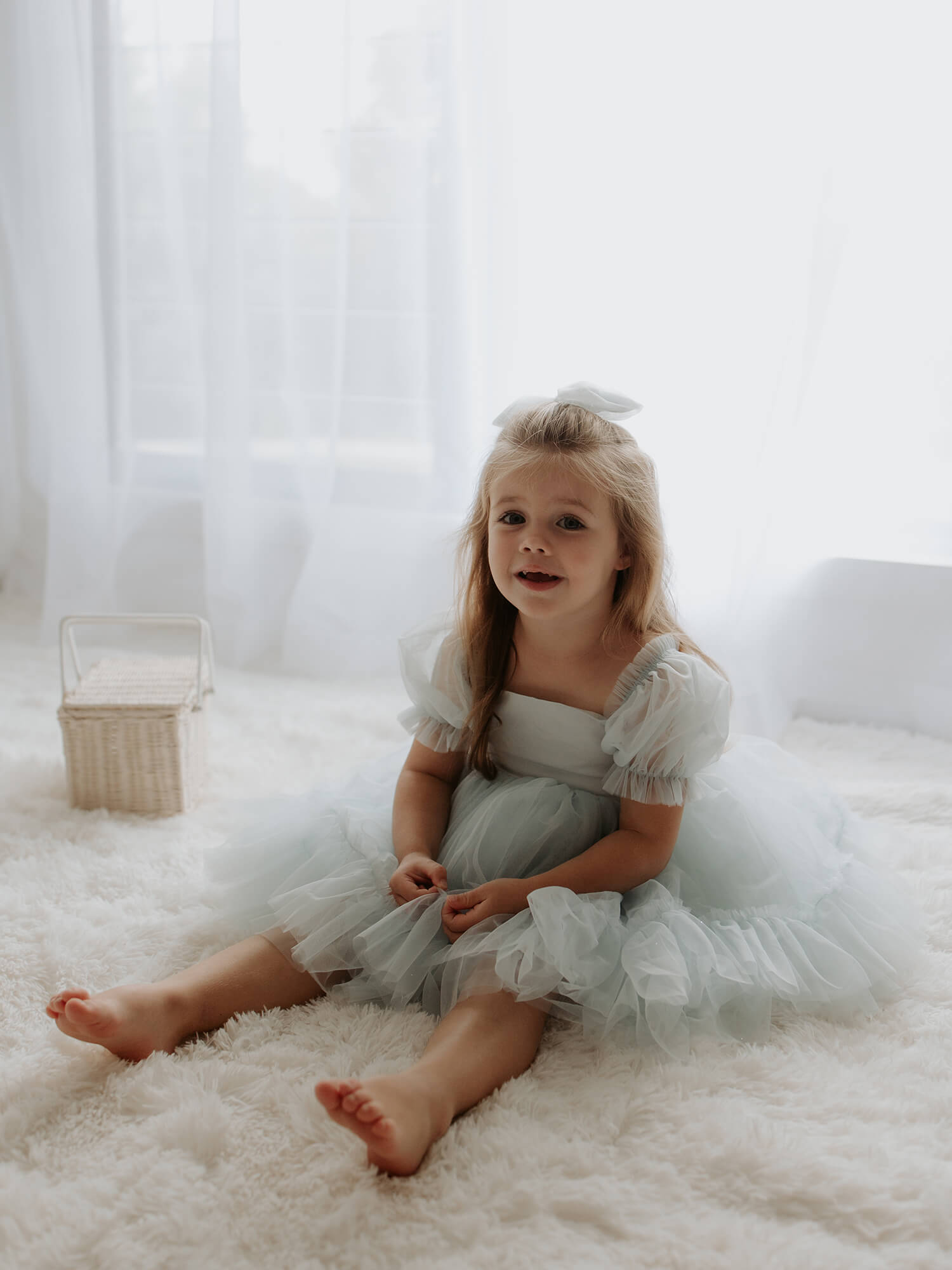 Gabrielle dress - dusty blue