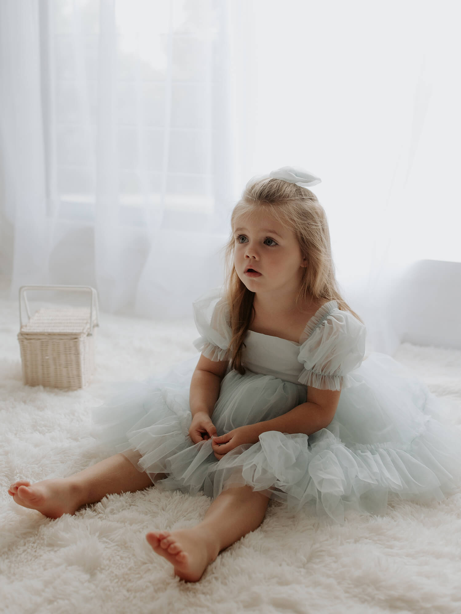Gabrielle dress - dusty blue