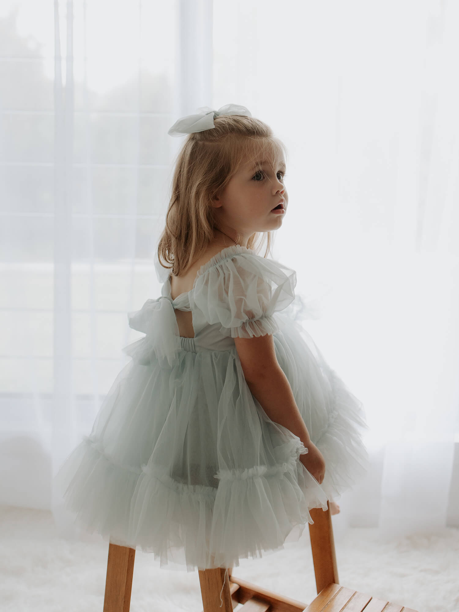 Gabrielle dress - dusty blue