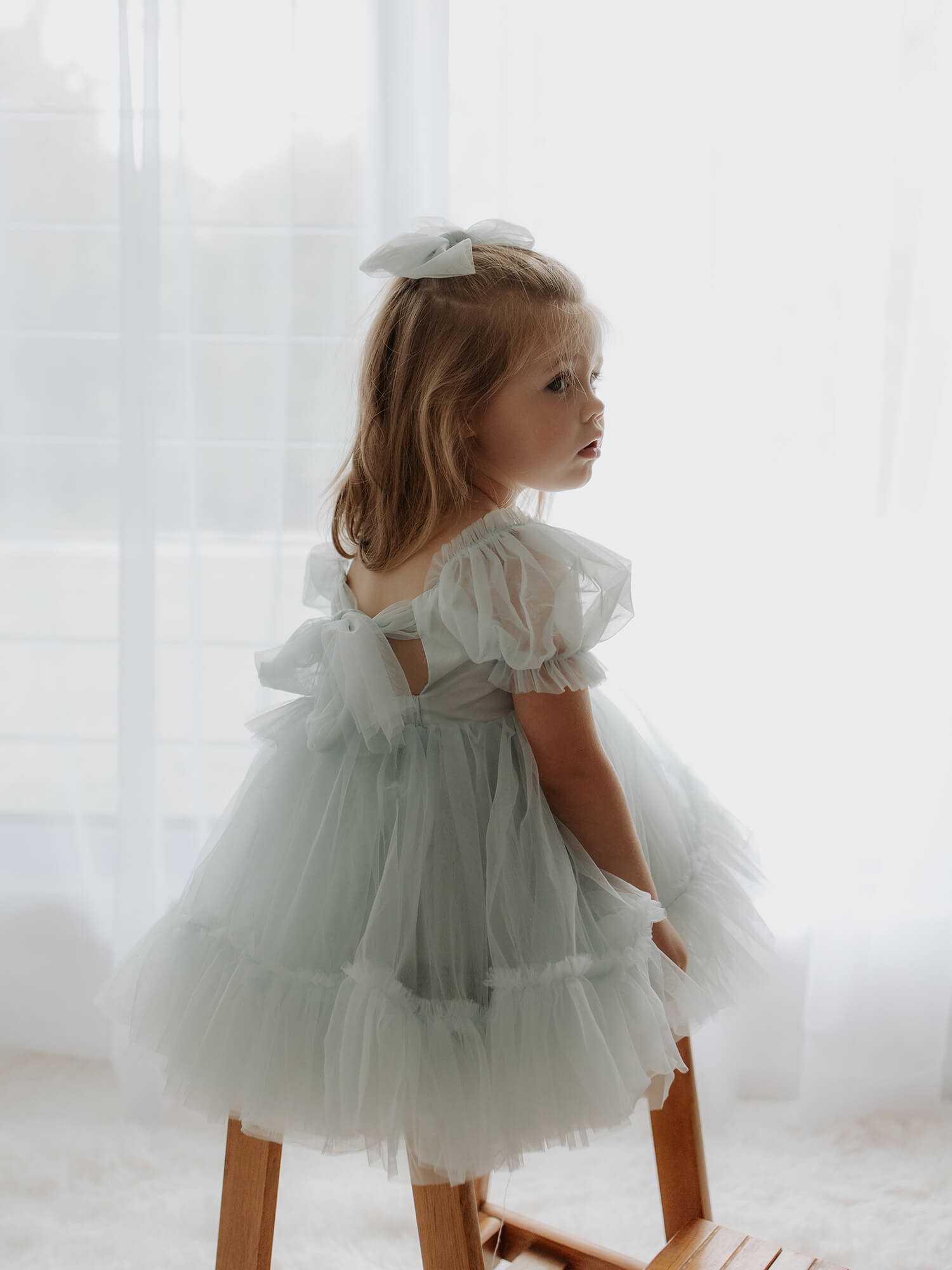 Gabrielle dress - dusty blue