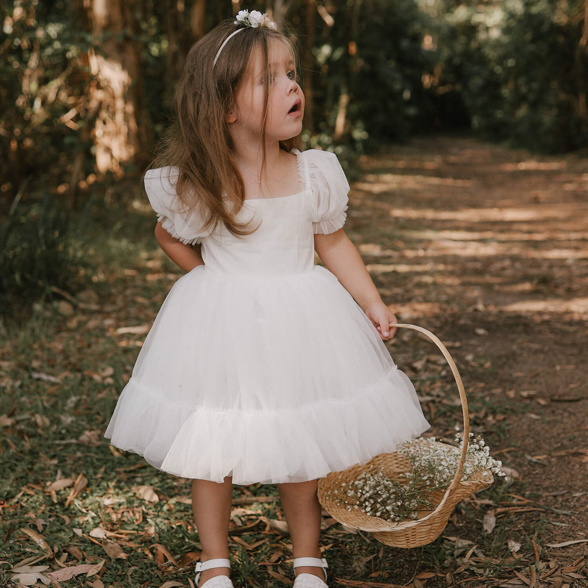 Gabrielle Flower Girl Dress - Ivory - Oui Babe