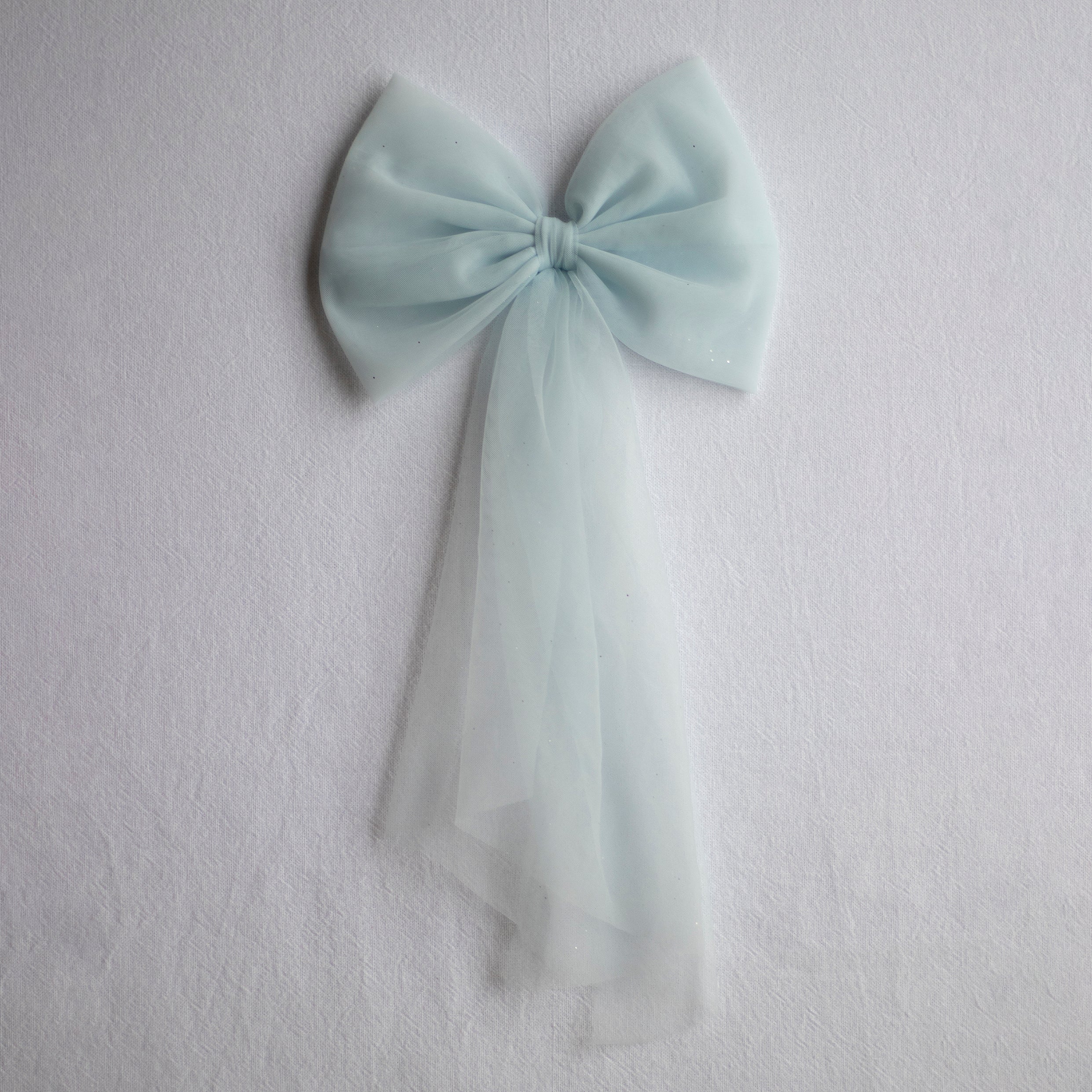 Tulle bows - Dusty blue