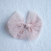 Medium dusty pink tulle bow to match our Rosie flower girl dress.