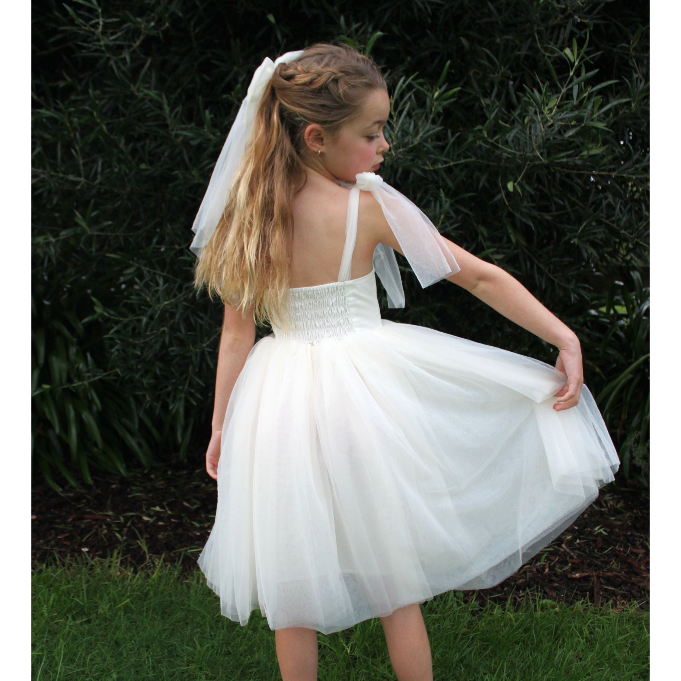 Tulle bows - Cream