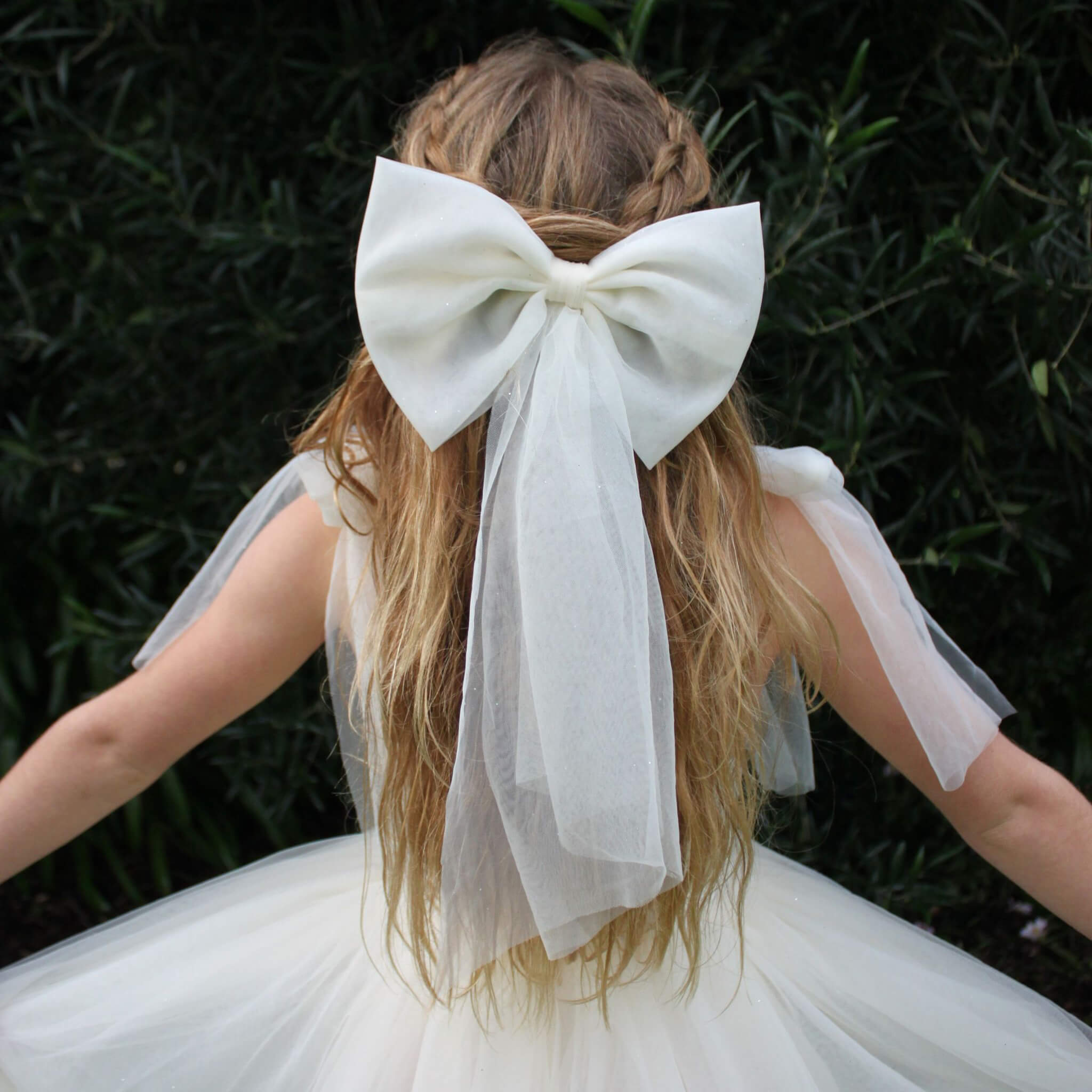 Tulle bows - Cream
