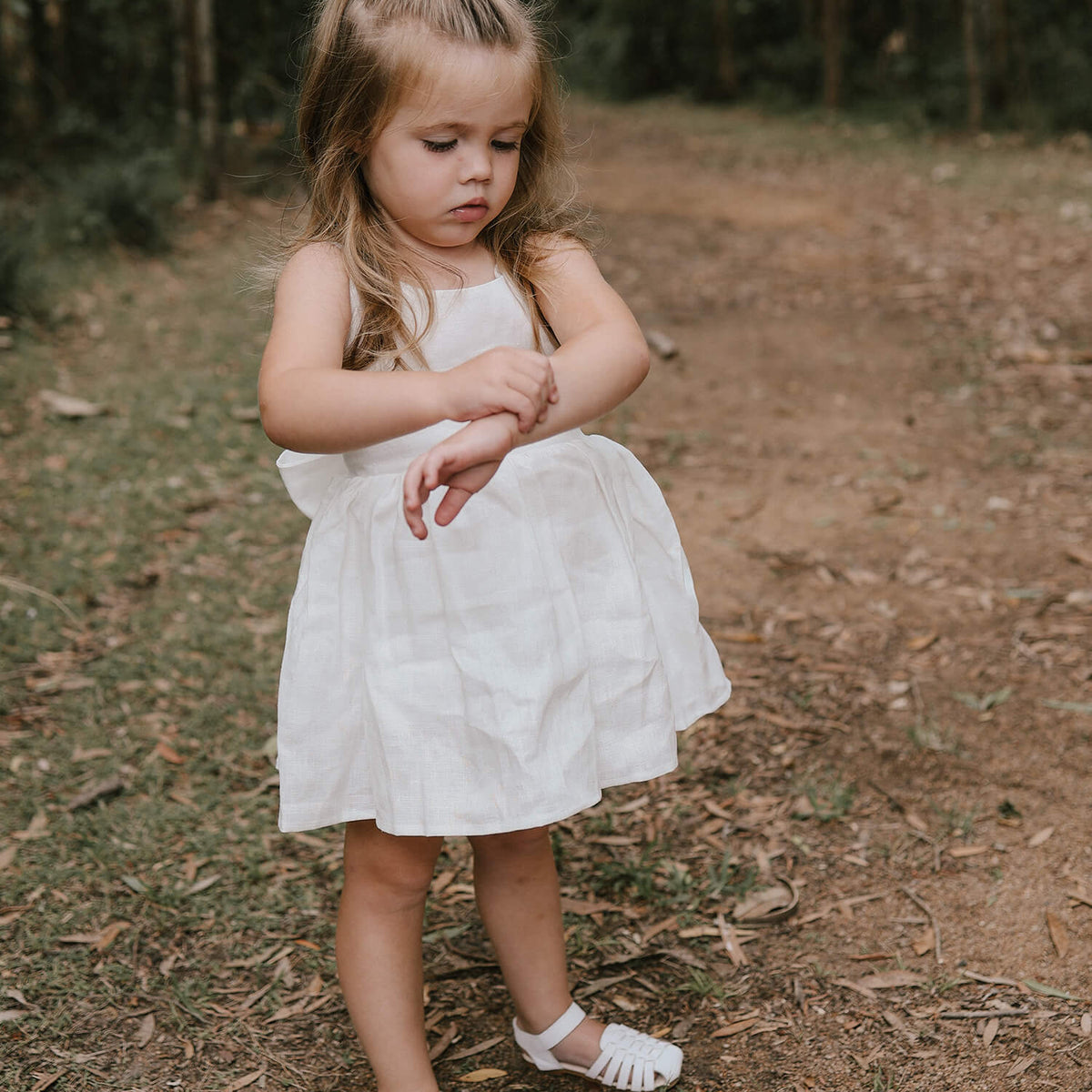 Stella Dress - Linen Flower Girl Dress - Oui Babe Stella Dress - Linen Flower Girl Dress - Oui Babe
