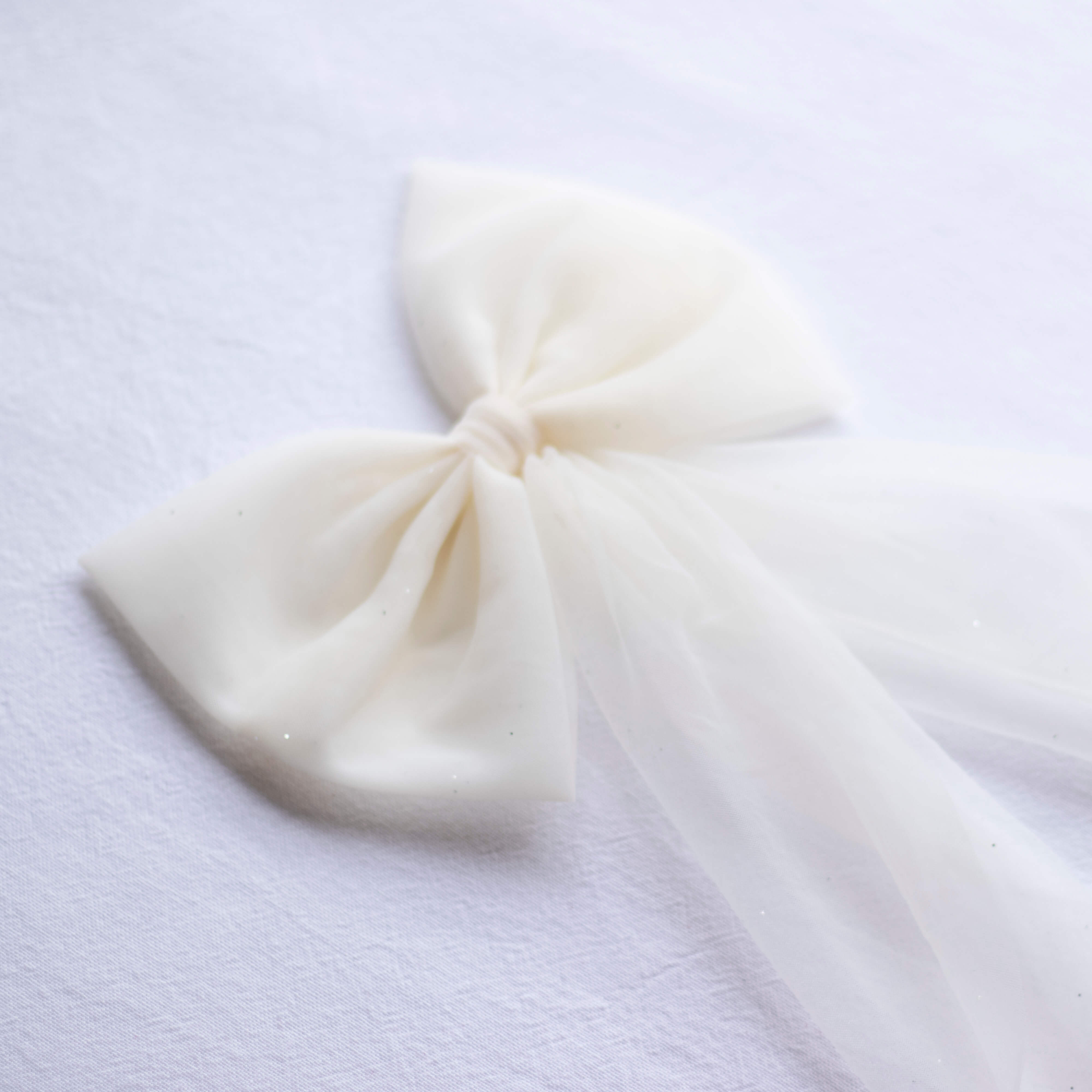 Tulle bows - Cream
