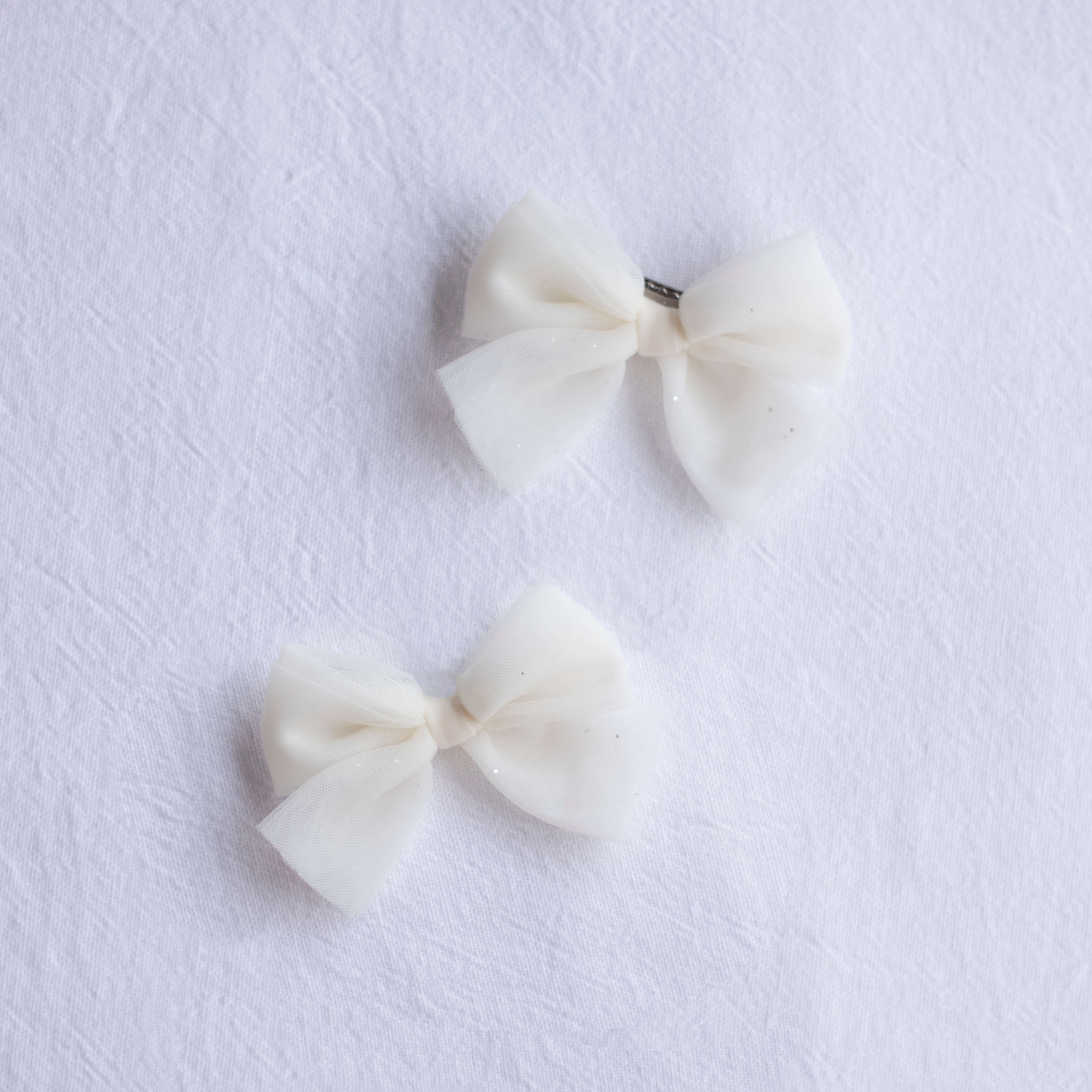 Tulle bows - Cream